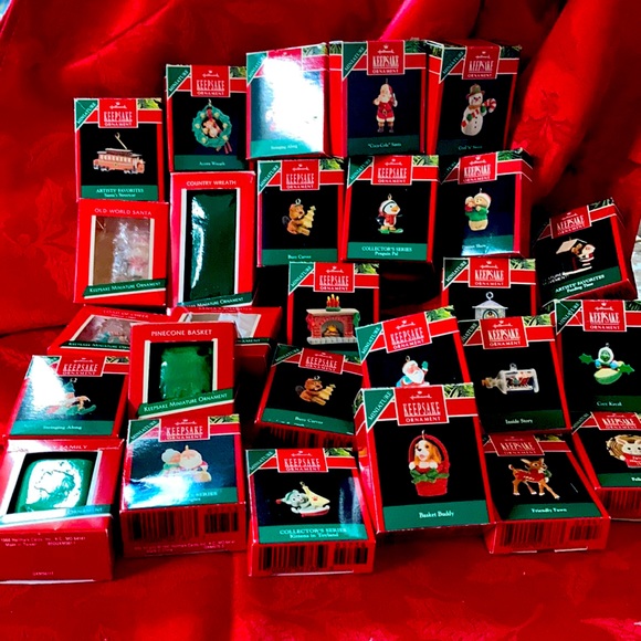 25 Minature Hallmark ornaments